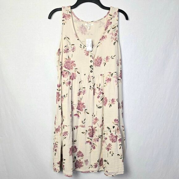 Maurices Floral Sleeveless Button Dress Small - Picture 1 of 9